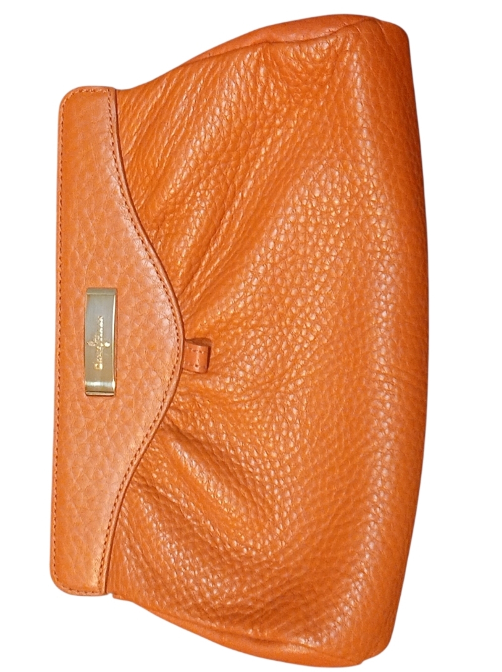 Cole Hann - NWOT, Rust Colored Hand Bag, Double Magnetic Closure, Inside Pocket. - Picture 3 of 14